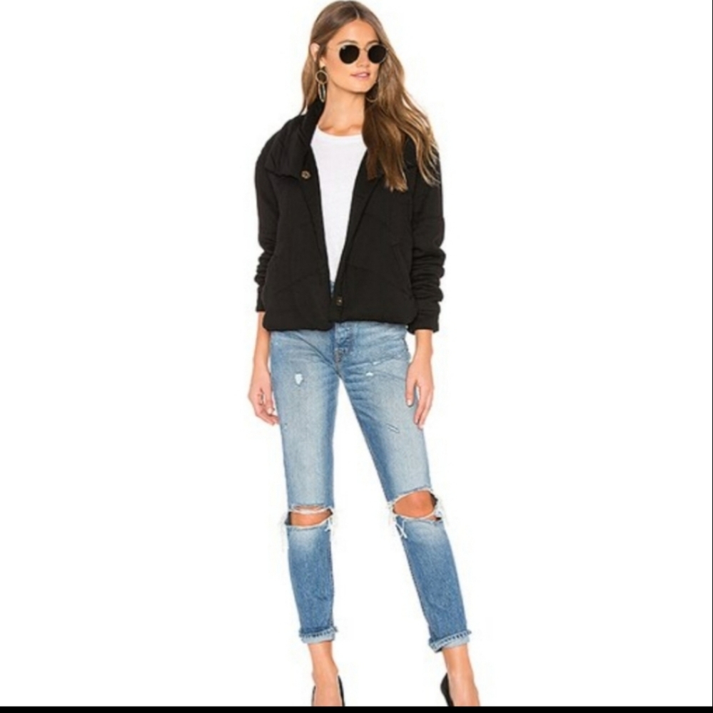 Young, Fabulous & Broke Flurry Teddy Puffer Jacket NWT